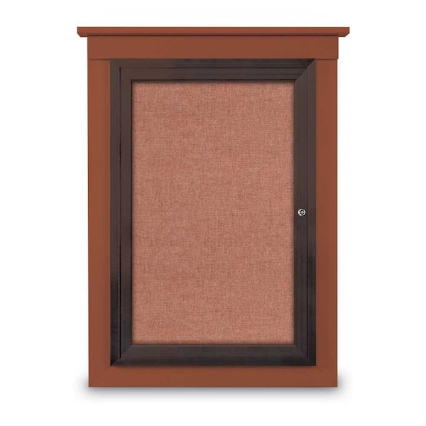 Single Door Enclosed Letterboard, 43"x33